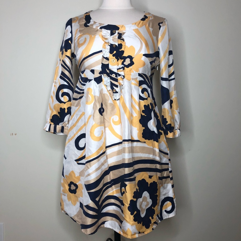 Lilly Pulitzer Silk Dress Ruffle Detail (2)